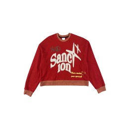 Customized fashionable short round neck sweatshirt Design fashionable printed women's sweatshirt Contrast color collar design Red Creative sweatshirt Fashion design sweatshirt supplier Z676 Customized fashionable short round neck sweatshirt Design fashionable printed women's sweatshirt Contrast color collar design Red Creative sweatshirt Fashion design sweatshirt supplier Z676